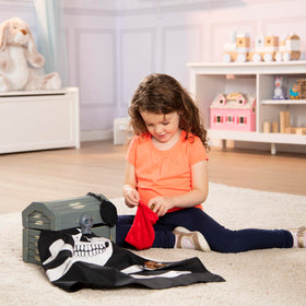 Melissa & Doug pirate bandana with skull and crossbones enhances costume play