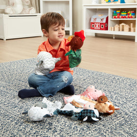Melissa & Doug Barn Buddies pig puppet offers hands-on, screen-free fun