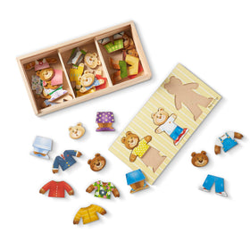 Melissa & Doug Bear Family Puzzle outfits variety sparks creativity during bear stories.