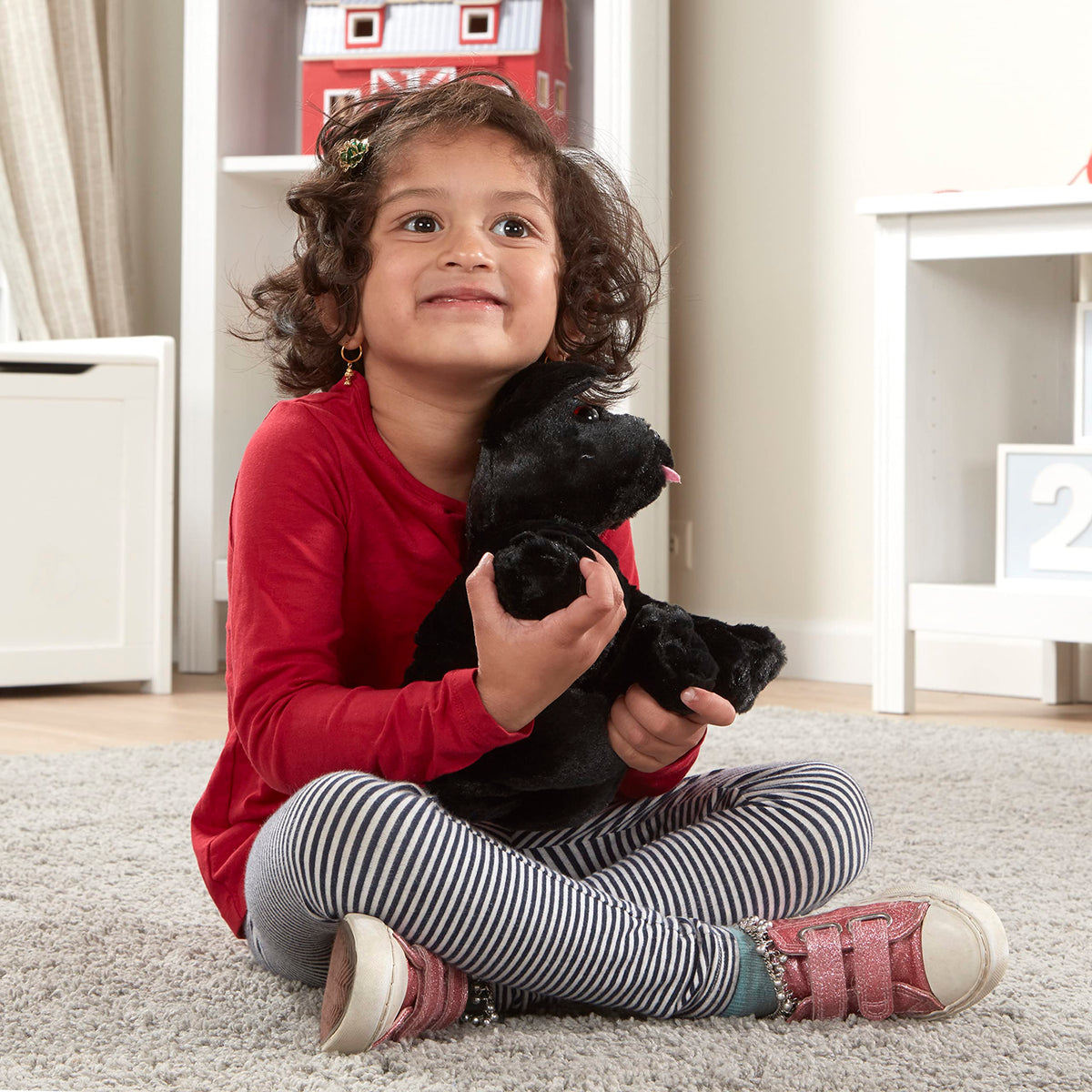 Soft, furry 10-inch body invites gentle hugs and quiet moments.
