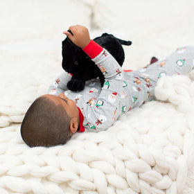 Melissa & Doug Benson Black Lab stitching keeps up with busy play.