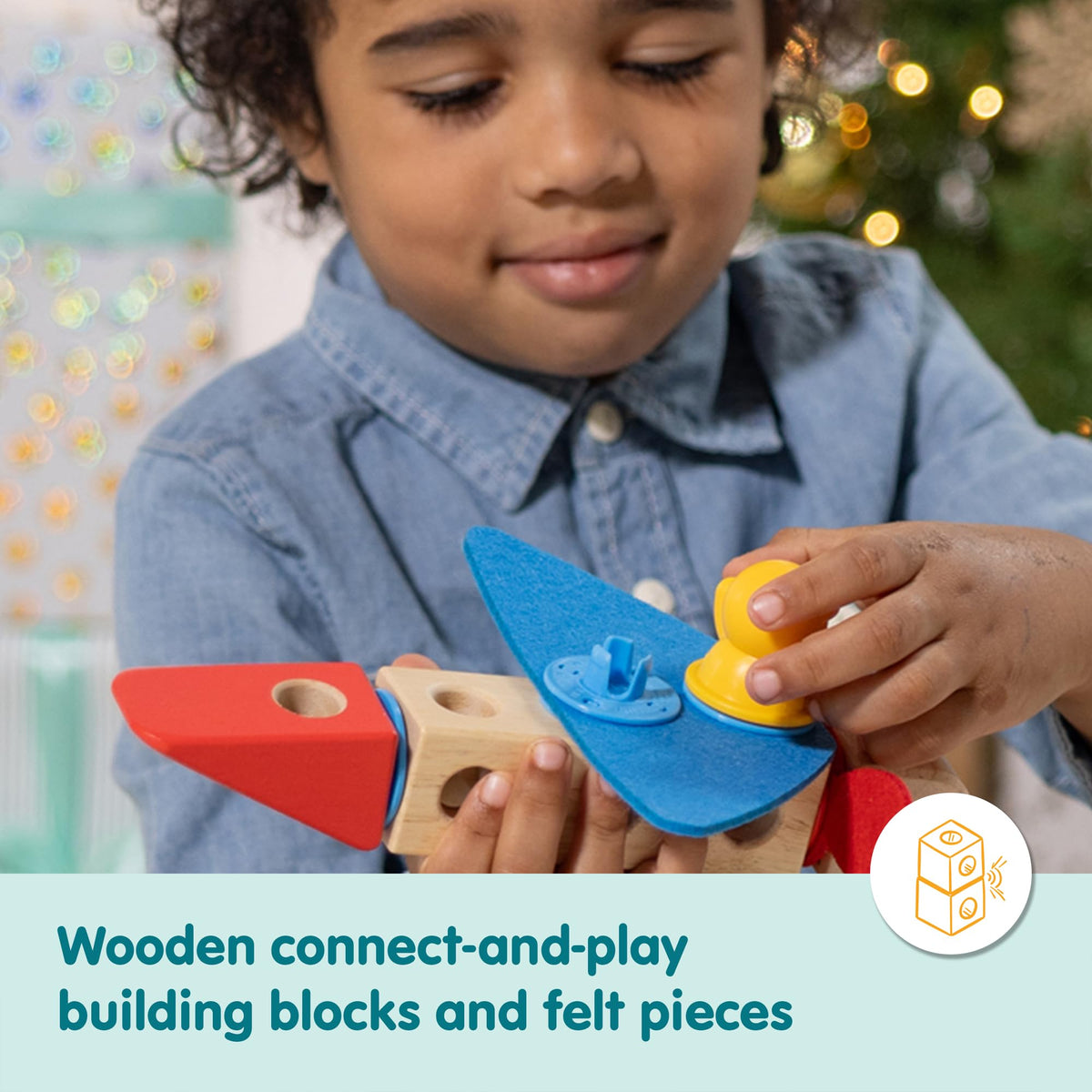 Melissa & Doug Blockables illustrated instructions guide quick builds.