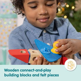 Melissa & Doug Blockables illustrated instructions guide quick builds.