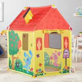 Melissa & Doug Blue's House Tent durable floor stands up to active kids