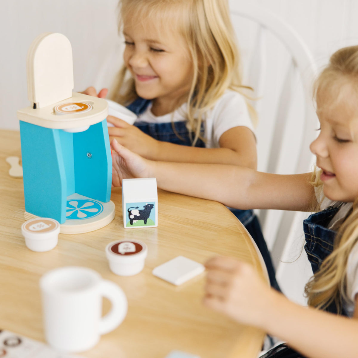 Melissa & Doug Brew and Serve hazelnut pod fuels café role-play.