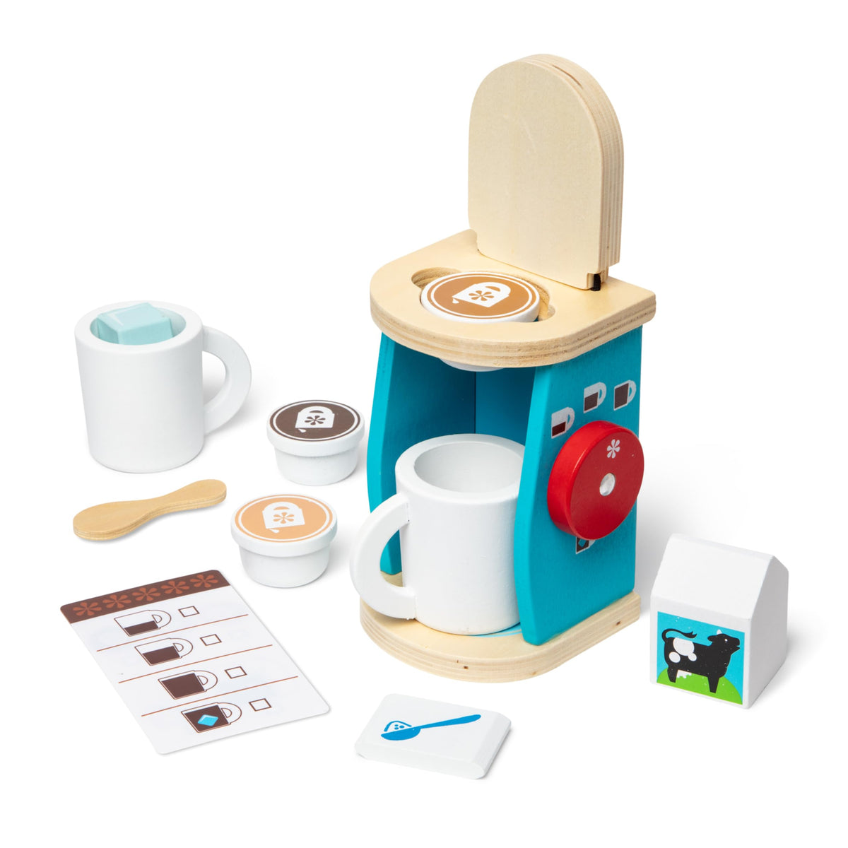 Melissa & Doug Brew and Serve set with two mugs for imaginative coffee play.