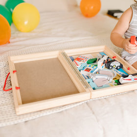 Melissa and Doug bridge and tunnel with monorail enhances city storytelling