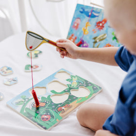 Melissa & Doug bright artwork puzzle boards spark imagination and color discussion