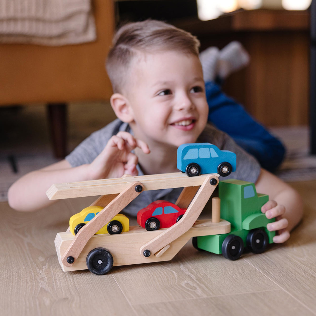 Creative, screen-free play with cars and truck sparks imagination and storytelling.