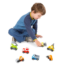 Melissa & Doug wooden cement mixer for hands-on construction pretend play