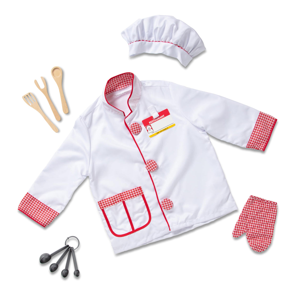 Melissa & Doug chef costume jacket ready for imaginative play and durable everyday wear