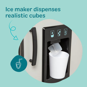 Melissa & Doug sink with movable faucet enables hands on cleanup pretend play.