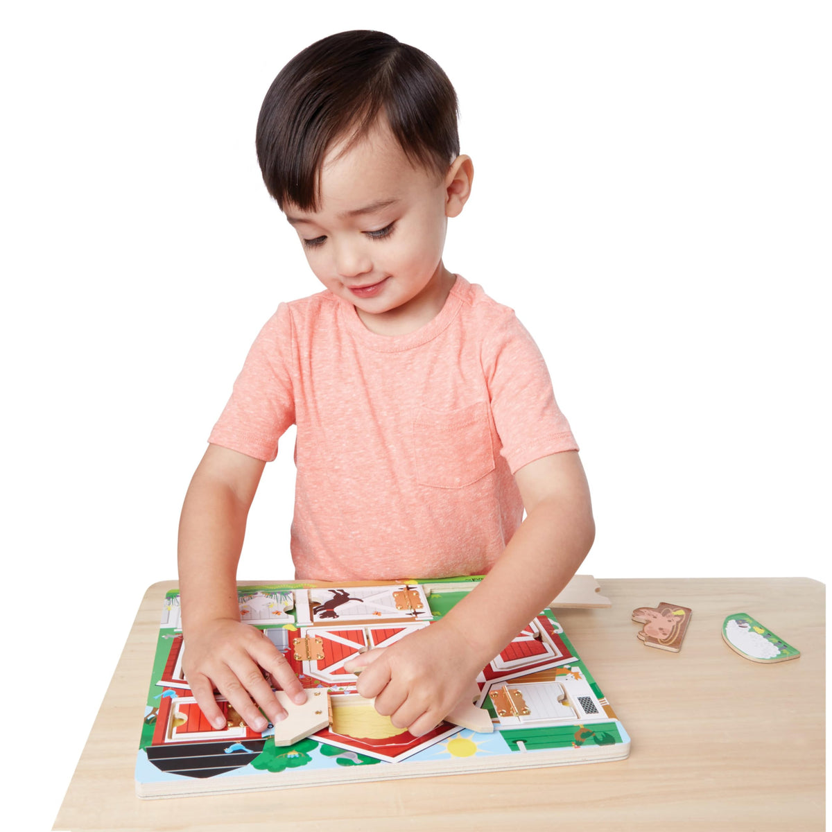 Melissa & Doug activity board supports developing fine motor skills