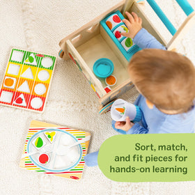 Melissa & Doug color and shape recognition play with sorting fun.