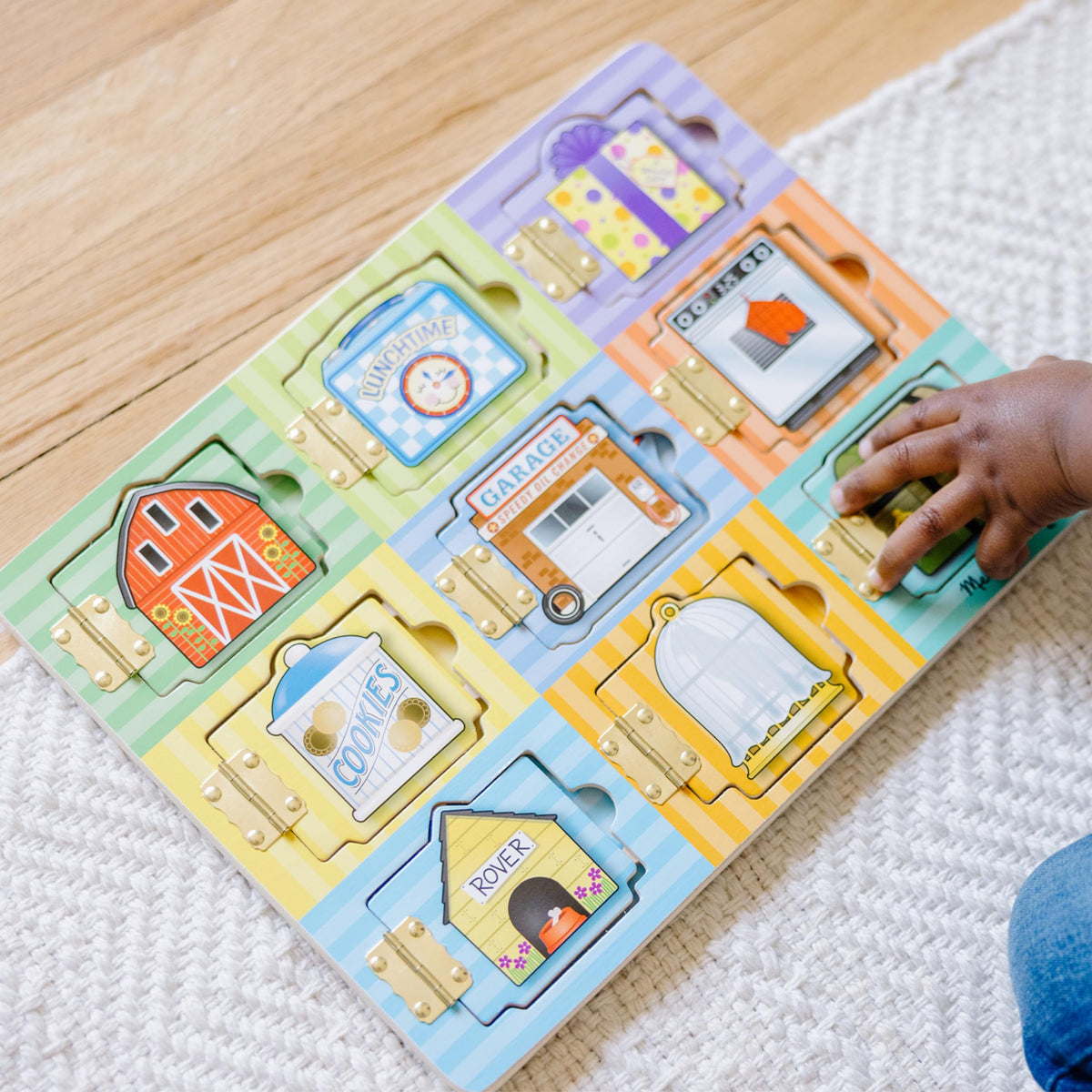 Colorful animal and vehicle pieces inspire imaginative play