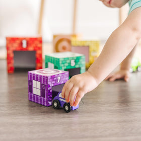 Colorful garages with counting pictures from Melissa & Doug.