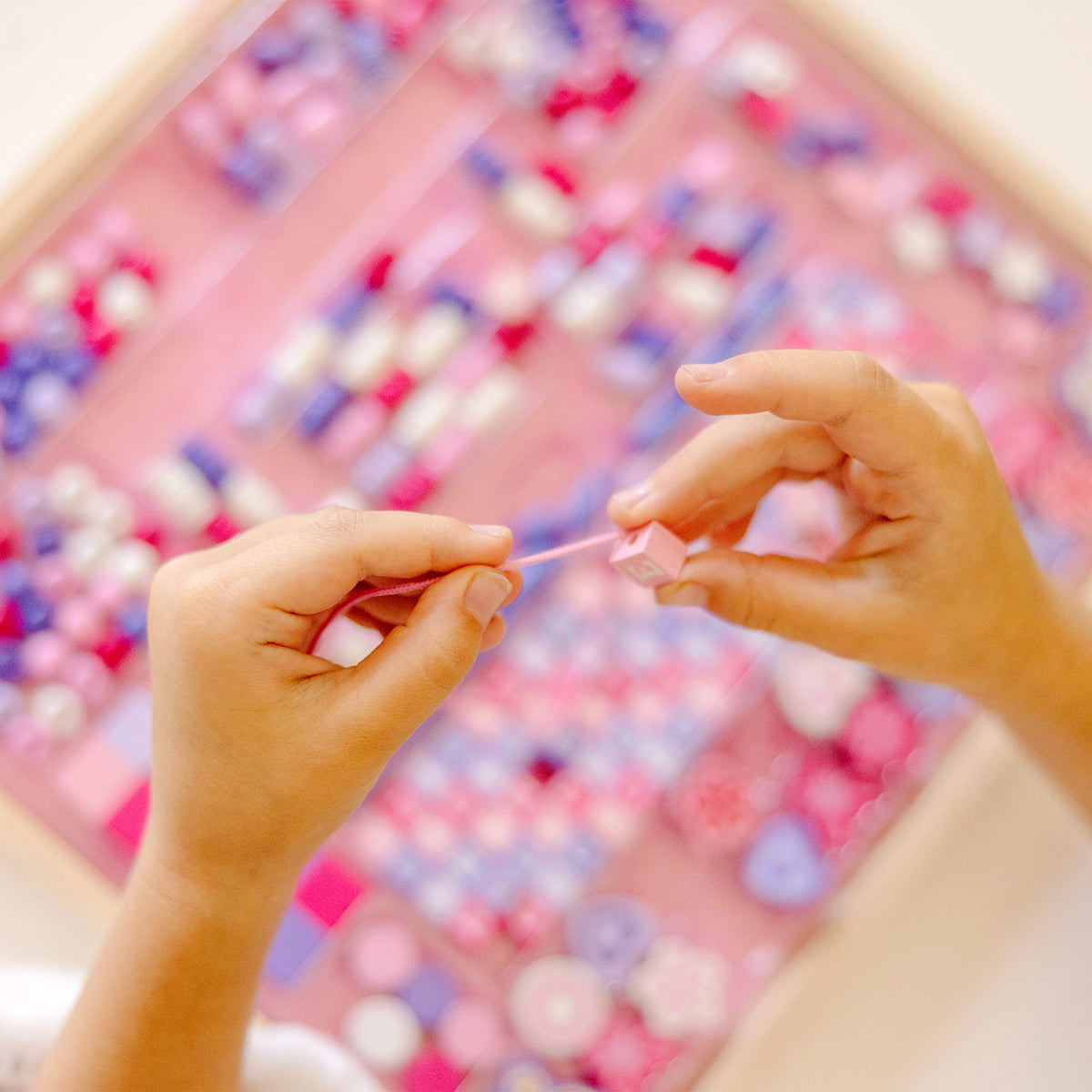 Melissa & Doug Created by Me Sparkle & Shimmer beads ideal for classroom or home crafts.