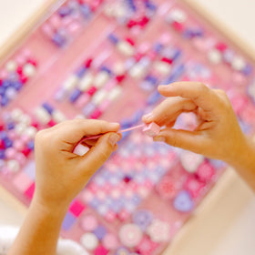Melissa & Doug Created by Me Sparkle & Shimmer beads ideal for classroom or home crafts.