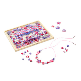 Melissa & Doug Created by Me Sparkle & Shimmer beads with varied shapes for designs.
