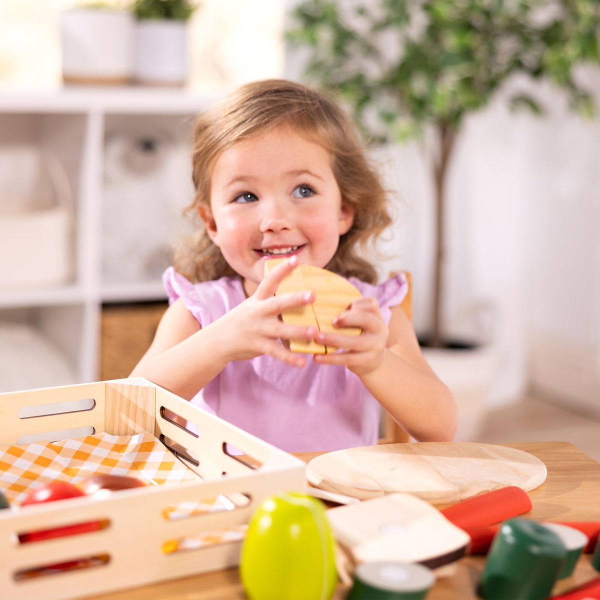 Melissa & Doug Cutting Food sturdy-wooden-construction designed for hours of play.