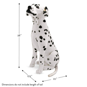 Realistic markings on the Melissa & Doug dalmatian plush for imaginative play.