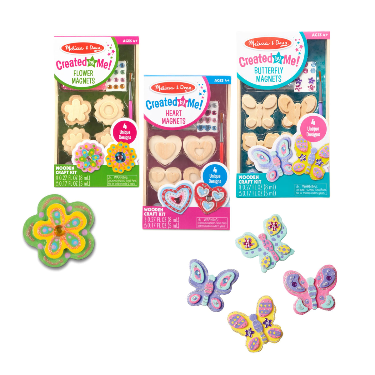 Melissa & Doug decorate-your-own magnets flowers for colorful crafting and self-expression