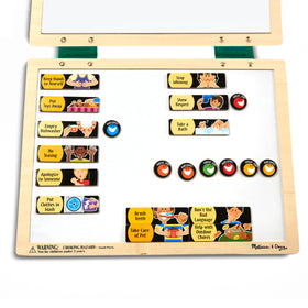 Melissa & Doug deluxe daily schedule spaces for weekday planning and accountability.