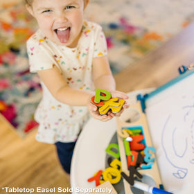 Montessori-inspired Melissa & Doug Deluxe Magnetic Letters and Numbers Set fosters early skills.