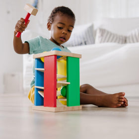 Melissa & Doug Pound & Roll Tower color-matching activity fosters cognitive skills