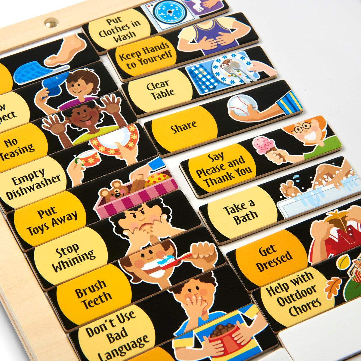 Melissa & Doug deluxe wood construction and quality craftsmanship for durability.