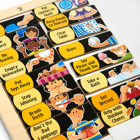 Melissa & Doug deluxe wood construction and quality craftsmanship for durability.