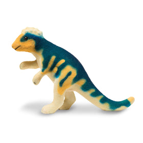Melissa & Doug Parasaurolophus mini dinosaur with accessible species facts.