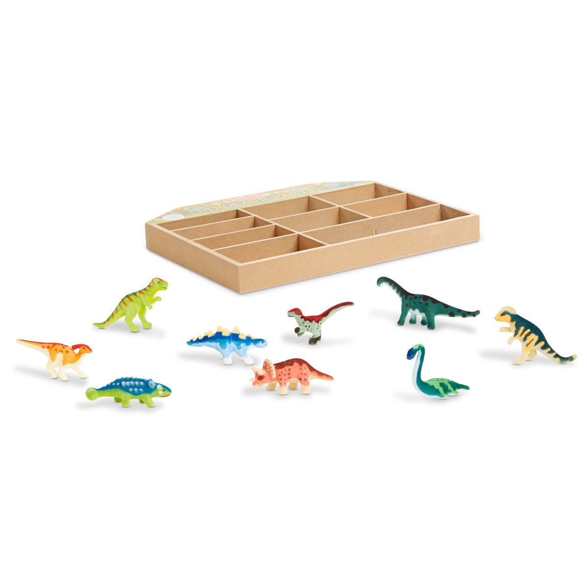 Melissa & Doug Stegosaurus mini dinosaur with durable, kid-friendly design.