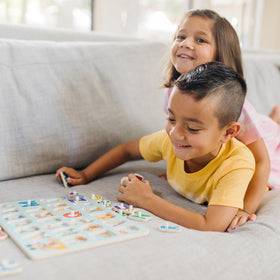 Melissa & Doug Disney peg puzzle numbers showcases countable images to practice numbers.