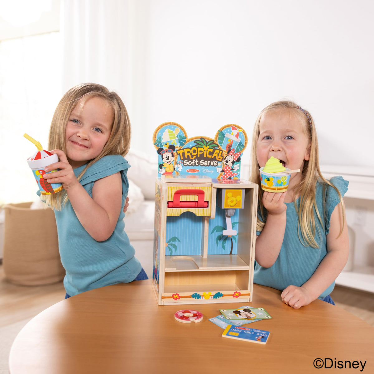 Disney-themed play money supports role-play transactions and budgeting