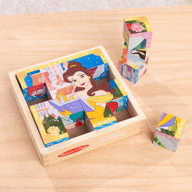 Melissa & Doug cube puzzle border designs guide early puzzle solving with visual hints.