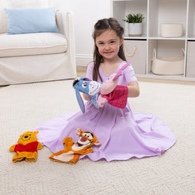 Winnie the Pooh puppets encourage vocabulary and storytelling through puppetry