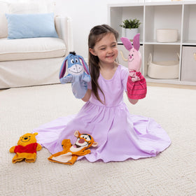 Piglet hand puppet from Melissa & Doug Winnie the Pooh set for gentle expressive play