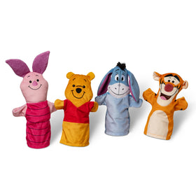 Melissa & Doug Winnie the Pooh hand puppet set featuring Pooh for imaginative storytelling and role-play