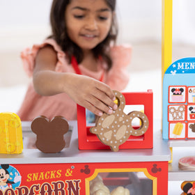 Melissa and Doug display shelves and awning for inviting storefront play