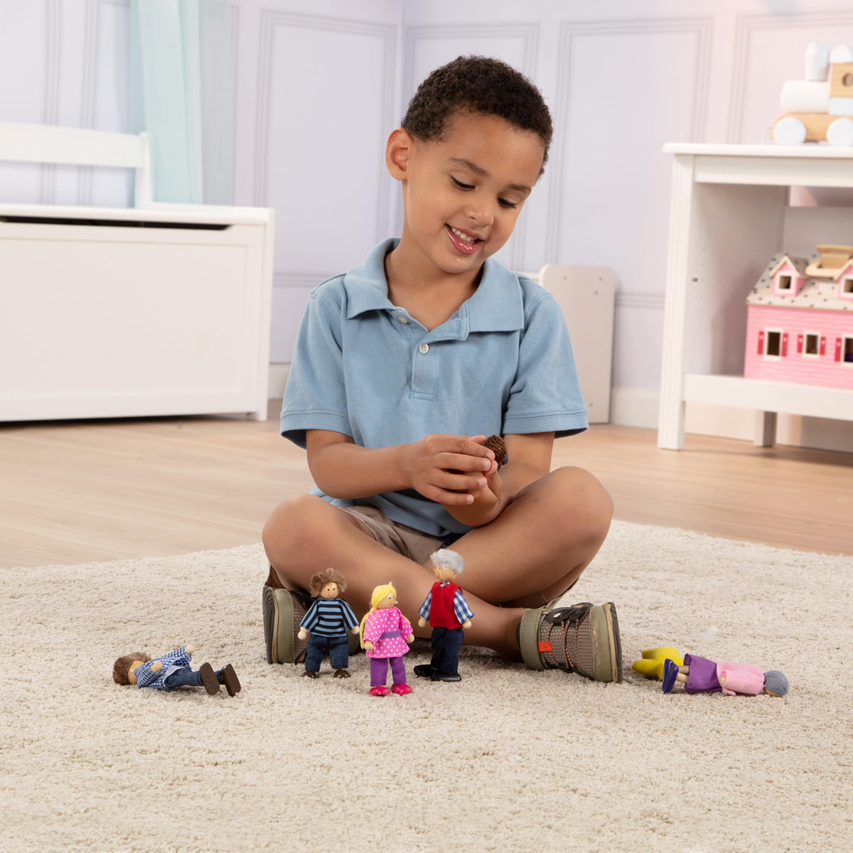 Melissa & Doug grandparents dolls expand family scenes for dollhouse storytelling.