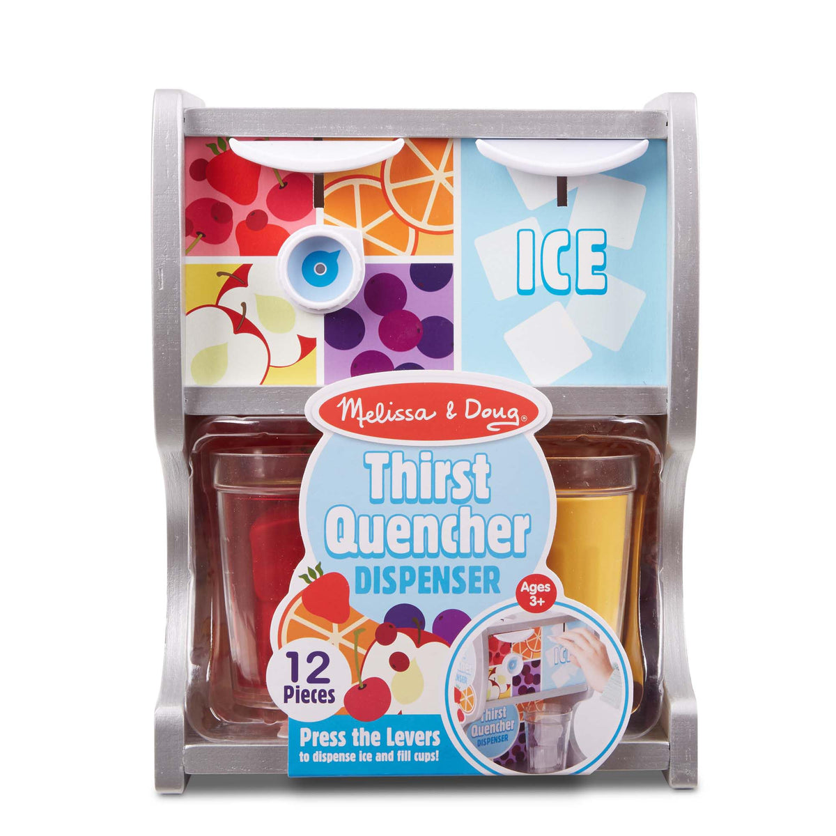 Melissa & Doug ice cubes add chilly realism to pretend drinks during cafe play.