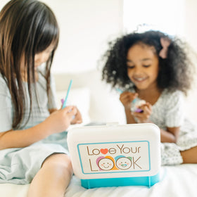 Melissa and Doug eye shadow palette with 12 colors for creative pretend beauty sessions
