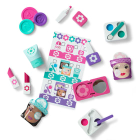 Melissa & Doug eye shadows with applicators close-up for pretend makeup exploration