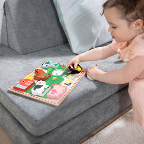 Melissa & Doug farm chunky puzzle barn scene encourages imaginative play and fine motor control