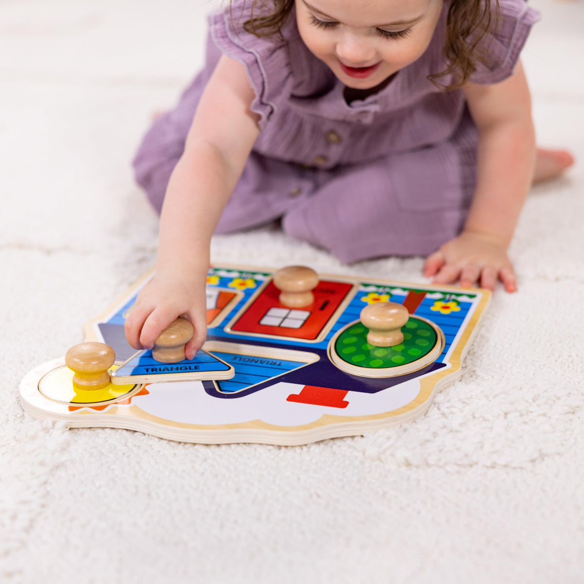 Farm puzzle showing animals and farmer, Melissa & Doug, engaging pretend play ideas