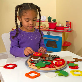 Melissa & Doug felt pizza slices kids can customize for creative storytelling