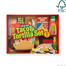 Melissa & Doug Fill & Fold tortilla with felt surface for easy filling