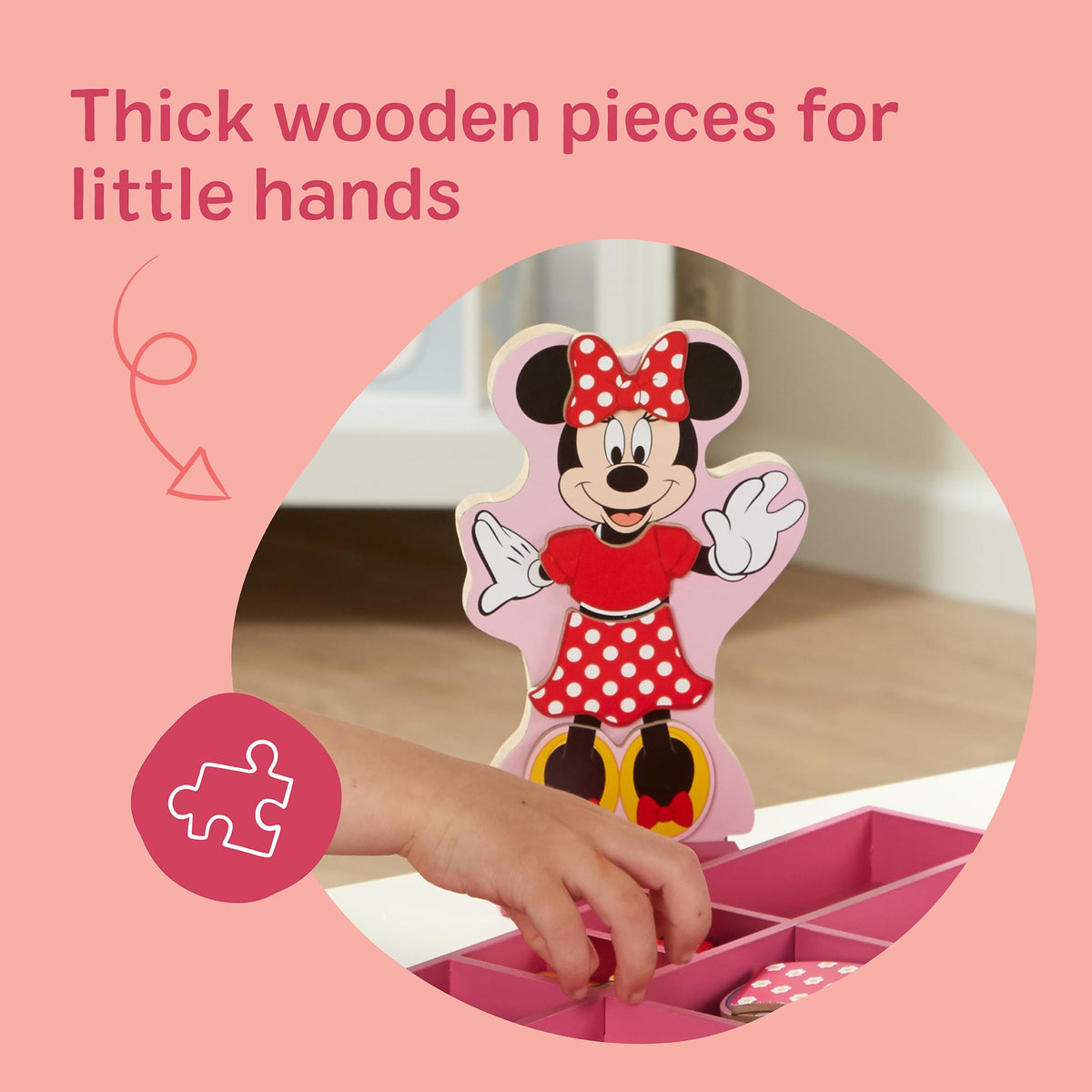 Melissa & Doug dress-up pieces promote fine motor and sorting during pretend play