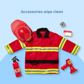 Melissa & Doug Fire Chief fire extinguisher provides a safe pretend tool for classroom or home play.